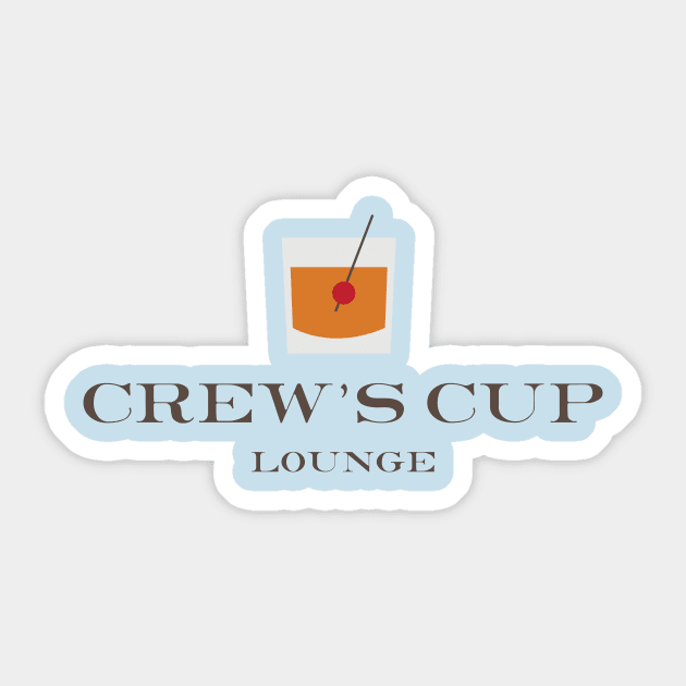 Crew's Cup Lounge Sticker by stuffsarahmakes